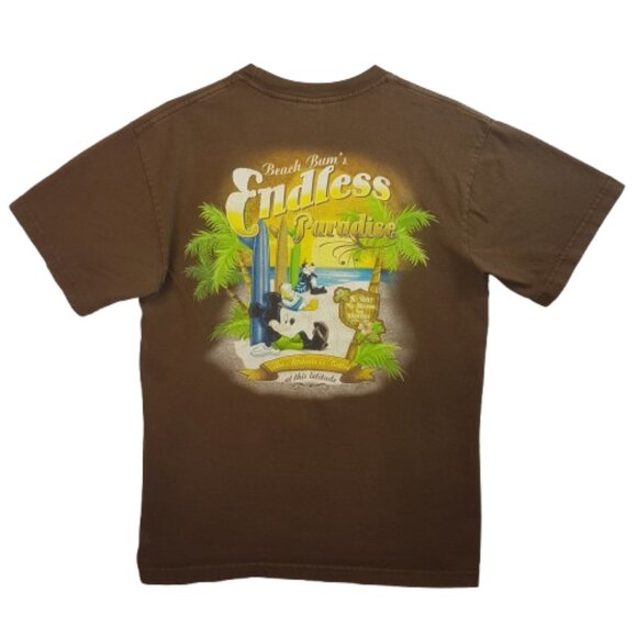 Vintage DISNEY Tee Shirt Large US L Beach Bum's Endless Paradise California - Picture 2 of 16